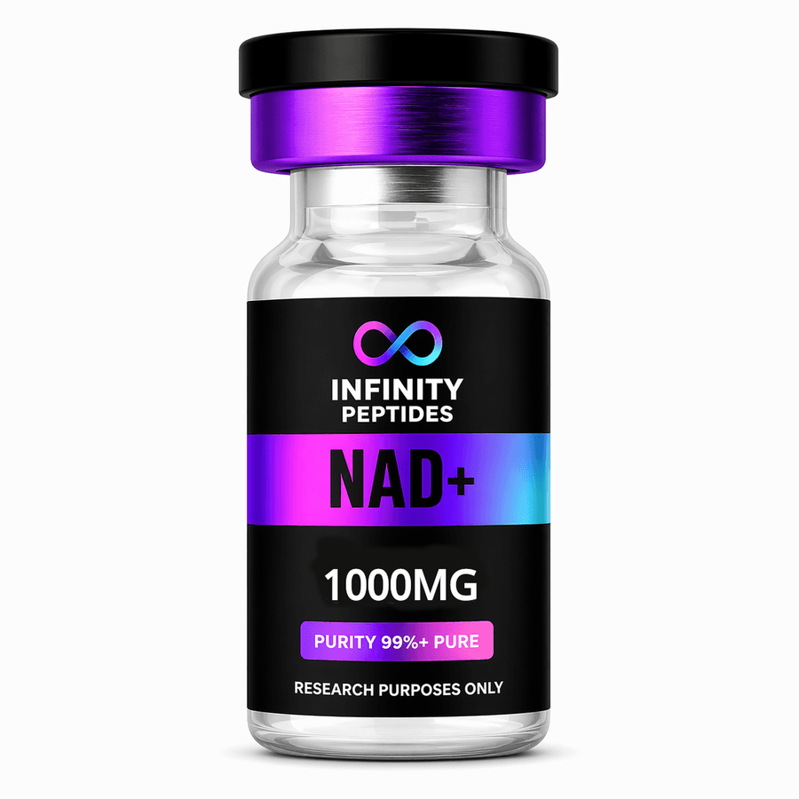 NAD+ vial from the Infinity Peptides catalog